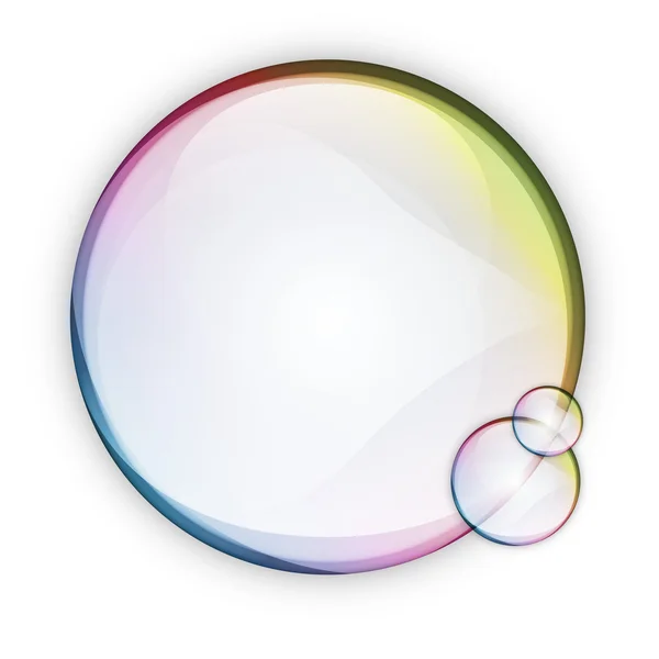 Arco-íris bolha — Vetor de Stock