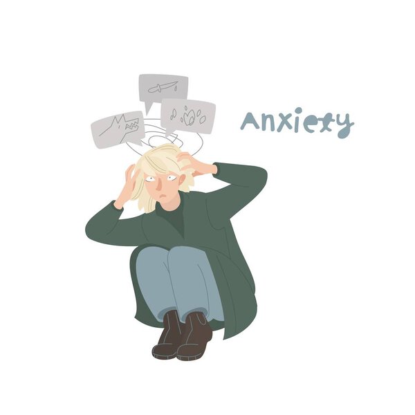 Значок тревоги. Ипохондрии, привычка жаловаться, знак угнетения. Психологическое расстройство.