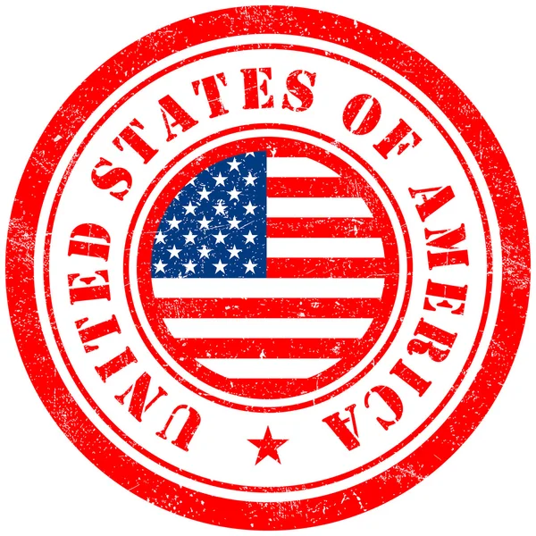 Stamp of USA — Stock Vector