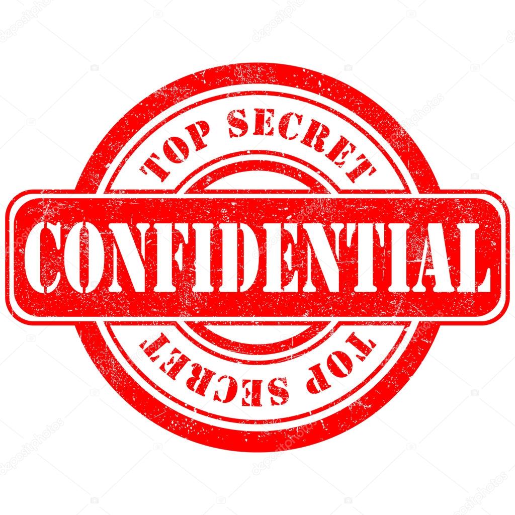 Stamp confidential top secret