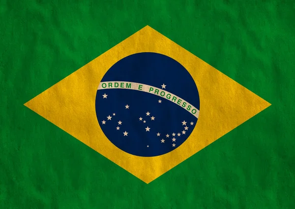 Flagge Brasiliens — Stockfoto