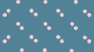 Dönen zephyrlerin renkli deseni. Zephyr 'le kusursuz bir düzen. Şekerleme. Üst Manzara. Gerçekçi animasyon. 4K video hareketi