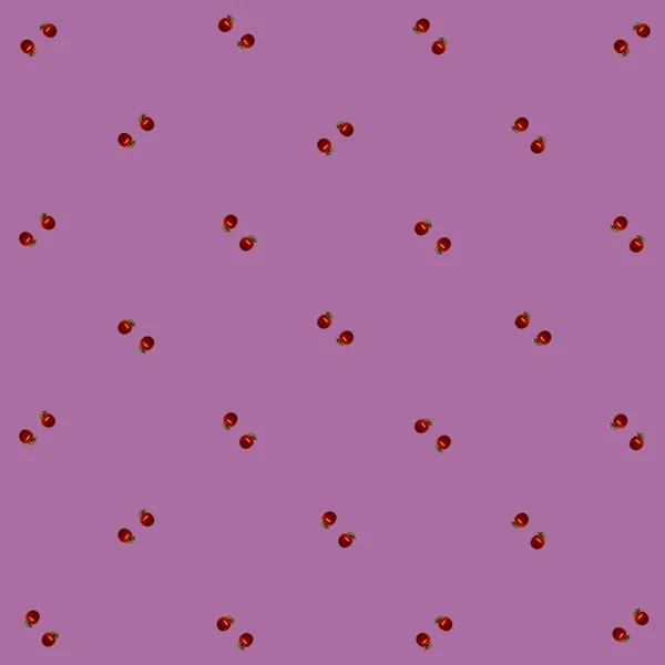 Buntes Muster frischer roter Tomaten auf rosa Hintergrund. Ansicht von oben. Flach lag er. Pop-Art-Design — Stockfoto