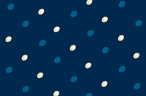 Patrón colorido de cocos sobre fondo azul. Vista superior. Acostado. Diseño de arte pop — Foto de Stock