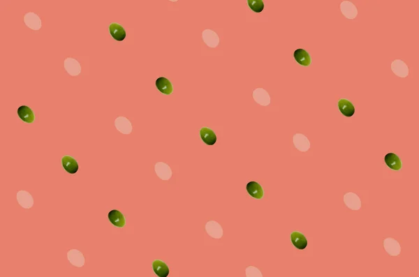 Bunte Fruchtmuster frischer Passionsfrüchte auf rotem Hintergrund. Ansicht von oben. Flach lag er. Pop-Art-Design — Stockfoto