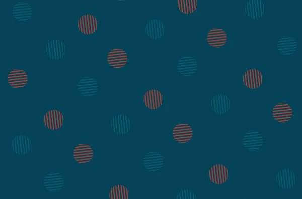 Patrón de formas geométricas naranja y azul en estilo retro, memphis de los años 80 y 90. Círculos formas de líneas. Fondo abstracto vintage —  Fotos de Stock