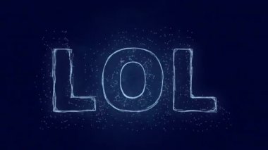 Lol mesajı. Pleksus ve mesaj Lol. Pleksus. 4K video