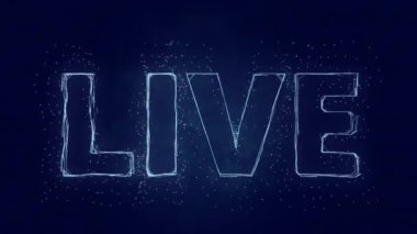 Canlı mesaj. Pleksus canlı yayında. Pleksus. 4K video