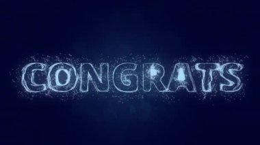 Mesajı tebrik ederim. Tebrik mesajlarıyla Plexus. Pleksus. 4K video