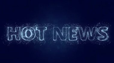 Sıcak haber metni. Son dakika haberleriyle Plexus. Pleksus. 4K video