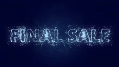 Son satış metni. Plexus 'un son satışı. Pleksus. 4K video