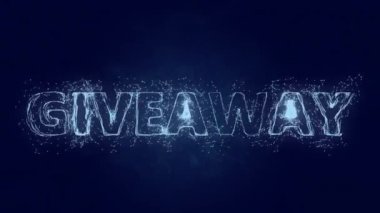 Hediye metni. Plexus 'tan mesaj geldi. Pleksus. 4K video