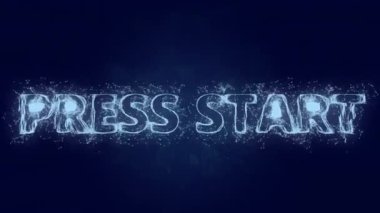 Başlangıç metnine bas. Metin basma düğmesi olan pleksus. Pleksus. 4K video