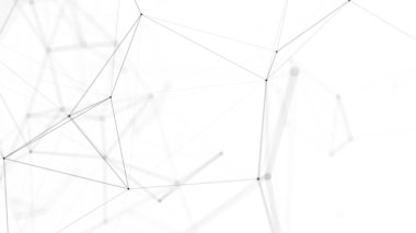 Plexus fantezi soyut teknolojisi. Hareket eden çizgiler, noktalar ve üçgenlerle soyut geometrik arkaplan. - Bilim. Tıp ve teknoloji.