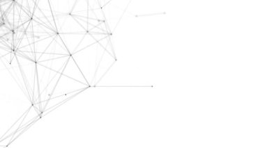 Plexus fantezi soyut teknolojisi. Hareket eden çizgiler, noktalar ve üçgenlerle soyut geometrik arkaplan. - Bilim. Tıp ve teknoloji. Döngü canlandırmaları