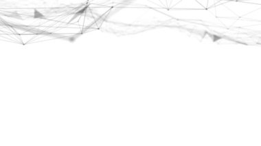 Plexus fantezi soyut teknolojisi. Hareket eden çizgiler, noktalar ve üçgenlerle soyut geometrik arkaplan. - Bilim. Tıp ve teknoloji. Döngü canlandırmaları