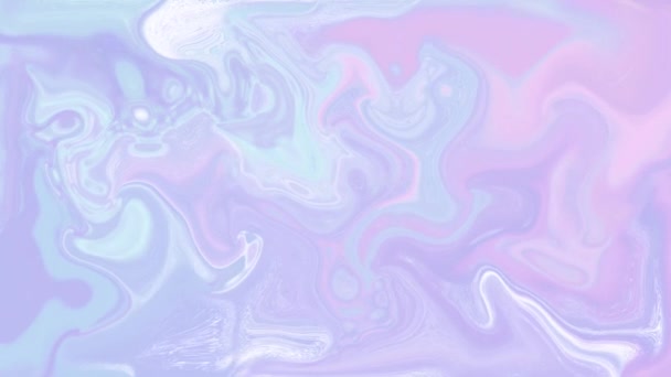 Abstracte regenboog holografische olievlek looping animatie. geometrische Golf vlekken. digitale achtergrond — Stockvideo
