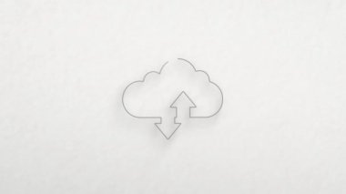 Renk çizim efektli bir simge indir ve yükle. Karalama animasyonu. 4K