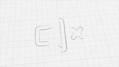 Speaker mute icon with color drawing effect. Doodle animation. 4K