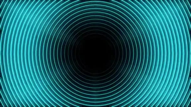 Movimiento círculos azules fondo abstracto. Fondo de movimiento futurista abstracto — Vídeos de Stock