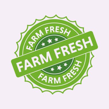 Çiftlikten taze doğal damga. Antika retro tarzı