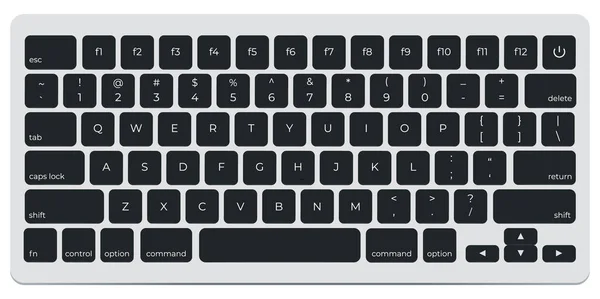 Clavier Lumineux Contemporain Ordinateur Nouveau Modèle Clavier Sans Fil Avec — Image vectorielle