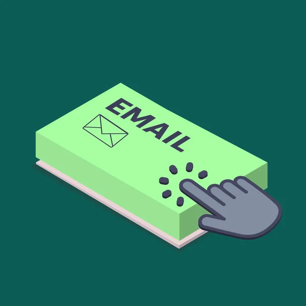 Email Κουμπί Στο Πληκτρολόγιο Διάνυσμα Πλήκτρα Απλό Στυλ Εικονογράφηση Διανύσματος — Διανυσματικό Αρχείο