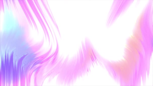 Animación Abstracta Fondo Rayas Curvas Movimiento Rosa Púrpura Animación Bucle — Vídeo de stock