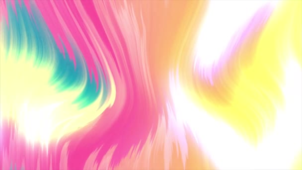 Animierte Textur Mit Wehendem Stoff Flüssiger Holographischer Hintergrund Glatte Oberfläche — Stockvideo