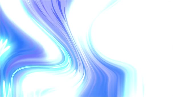 Beautiful Neon Animation Slow Motion Animation Ultramarine Energy Waves Seamless — Stock videók