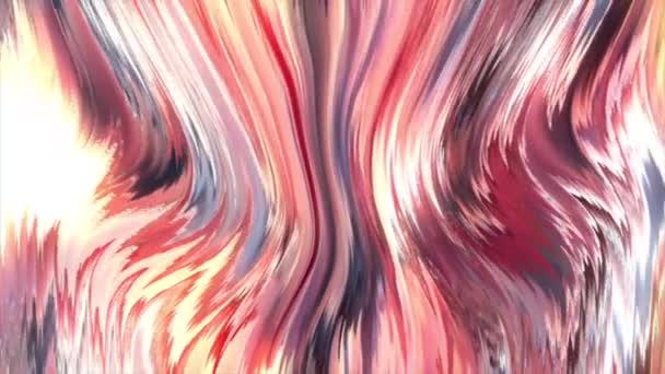 Animated Waving Cloth Texture Liquid Holographic Background Smooth Silk Cloth — Vídeo de Stock