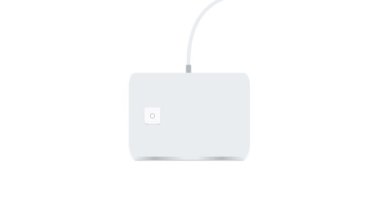 Ok word written with computer buttons over white background. 4k