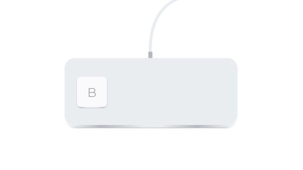 Αγοράστε Λέξη Γραμμένο Κουμπιά Υπολογιστή Πάνω Από Λευκό Φόντο 4Ια — Αρχείο Βίντεο