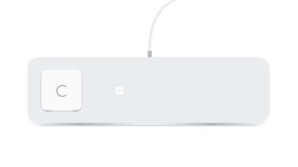 Chat Word Written Computer Buttons White Background — 图库视频影像