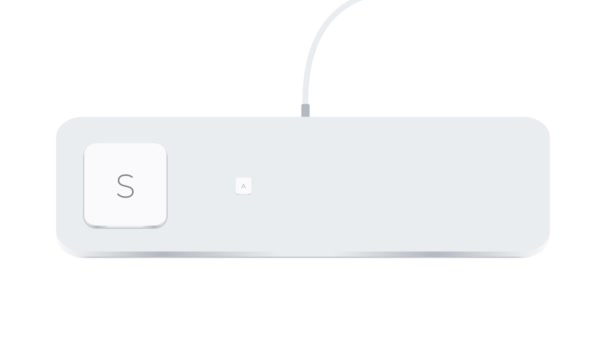 Sale Word Written Computer Buttons White Background — Vídeo de Stock