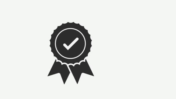 Patent Stamp Badge Icon Successfully Patented Licensed Seal Sign Label — 비디오