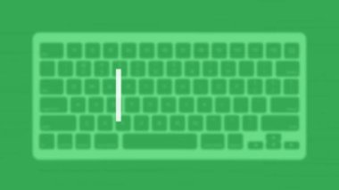 Buy title. Modern flat web template with keyboard template on gray background. 4k