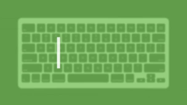 Help Title Modern Flat Web Template Keyboard Template Gray Background — Video Stock