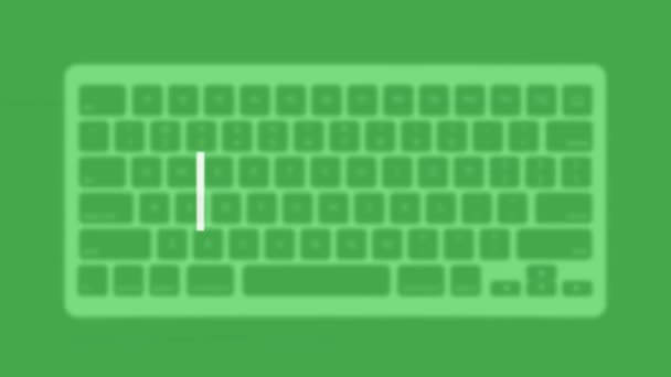 Health Title Modern Flat Web Template Keyboard Template Gray Background — Video Stock