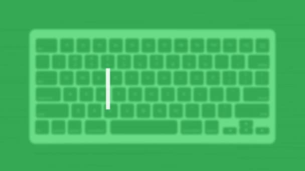 Sale Title Modern Flat Web Template Keyboard Template Gray Background — Wideo stockowe