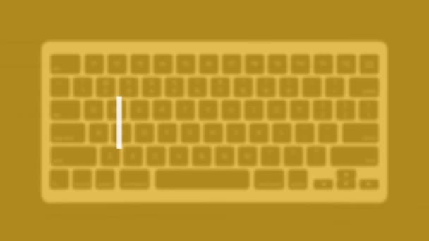Forum Title Modern Flat Web Template Keyboard Template Gray Background — Stok Video