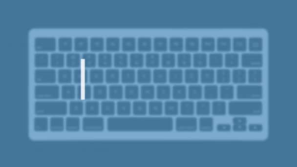 Progress Title Modern Flat Web Template Keyboard Template Gray Background — Vídeos de Stock