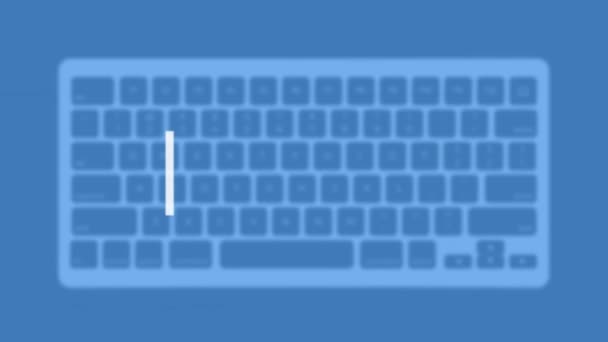 Result Title Modern Flat Web Template Keyboard Template Gray Background — ストック動画