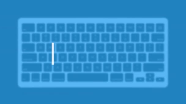 Access Title Modern Flat Web Template Keyboard Template Gray Background — Stock video