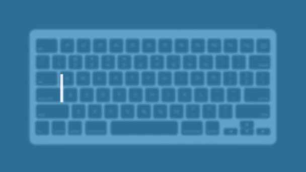 Innovation Title Modern Flat Web Template Keyboard Template Gray Background — Wideo stockowe