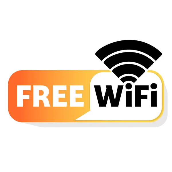 Δωρεάν Wifi Σύμβολο Εικονίδιο Vector Wifi Σύμβολο Σήμα Κύμα Εικονίδιο — Διανυσματικό Αρχείο