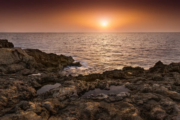 Sonnenuntergang über dem Meer — Stockfoto