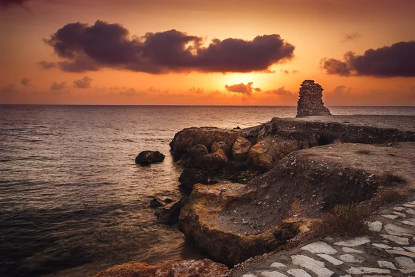 Sonnenuntergang über dem Meer — Stockfoto