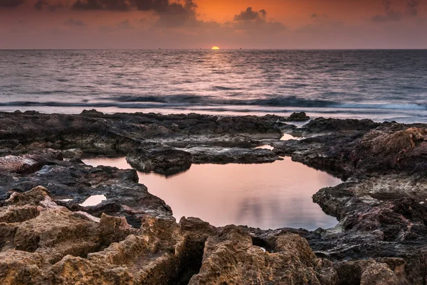 Sonnenuntergang über dem Meer — Stockfoto