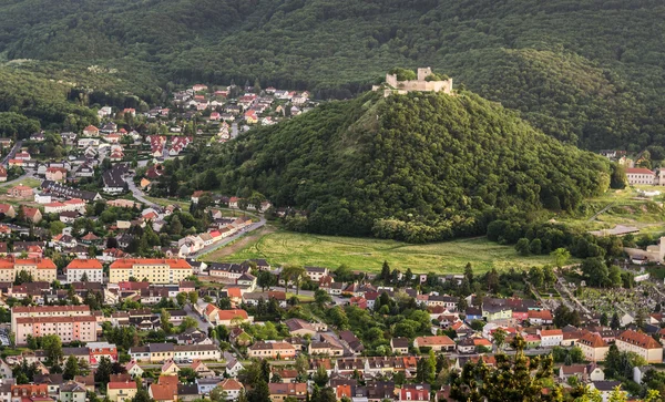 Castle on the Hill in the Town — Stock Photo, Image